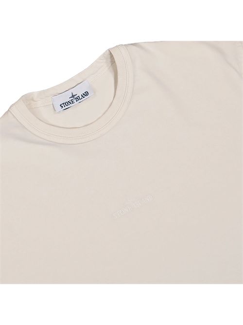 T-shirt girocollo con logo Stone Island ricamato Stone Island | L1S152100025S0115V0093